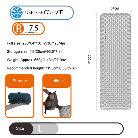 Image of Light Tour R7.5 20D Sleeping Pad