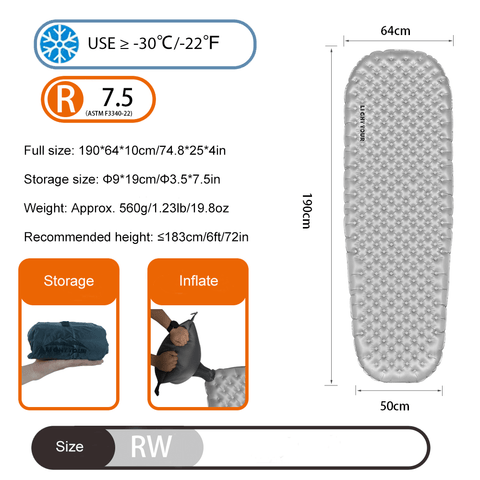 Image of Light Tour R7.5 20D Sleeping Pad