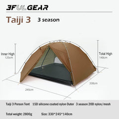 3F UL Gear Taiji 3 Tent