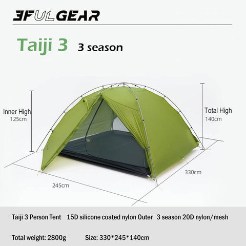 Image of 3F UL Gear Taiji 3 Tent