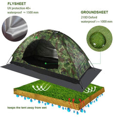 Camouflage Tents 2 Person Waterproof Tent