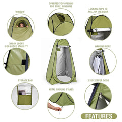 Pop Up Privacy Tent (Green)