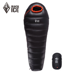 Black ice B-series Mummy 90% Gray Duck Down Sleeping Bag