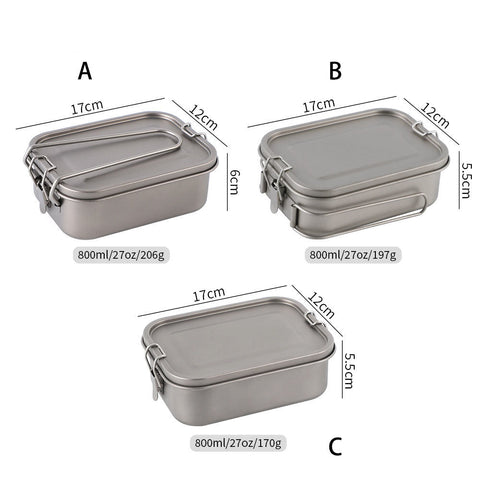 Image of Titanium lunch box