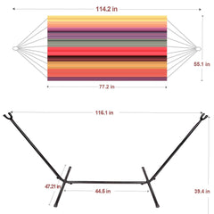 Hammock Stand,Max Load 450lbs,Portable Double Hammock for para Patio