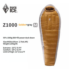 Black ice Z Series Mummy Sleeping Bag