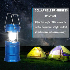 Lanternes de camping LED portables super lumineuses, solaires et rechargeables